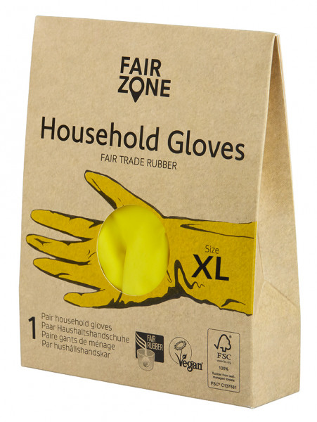 FAIR ZONE Haushaltshandschuhe Grösse XL - FSC 100% NC- COC - 029598